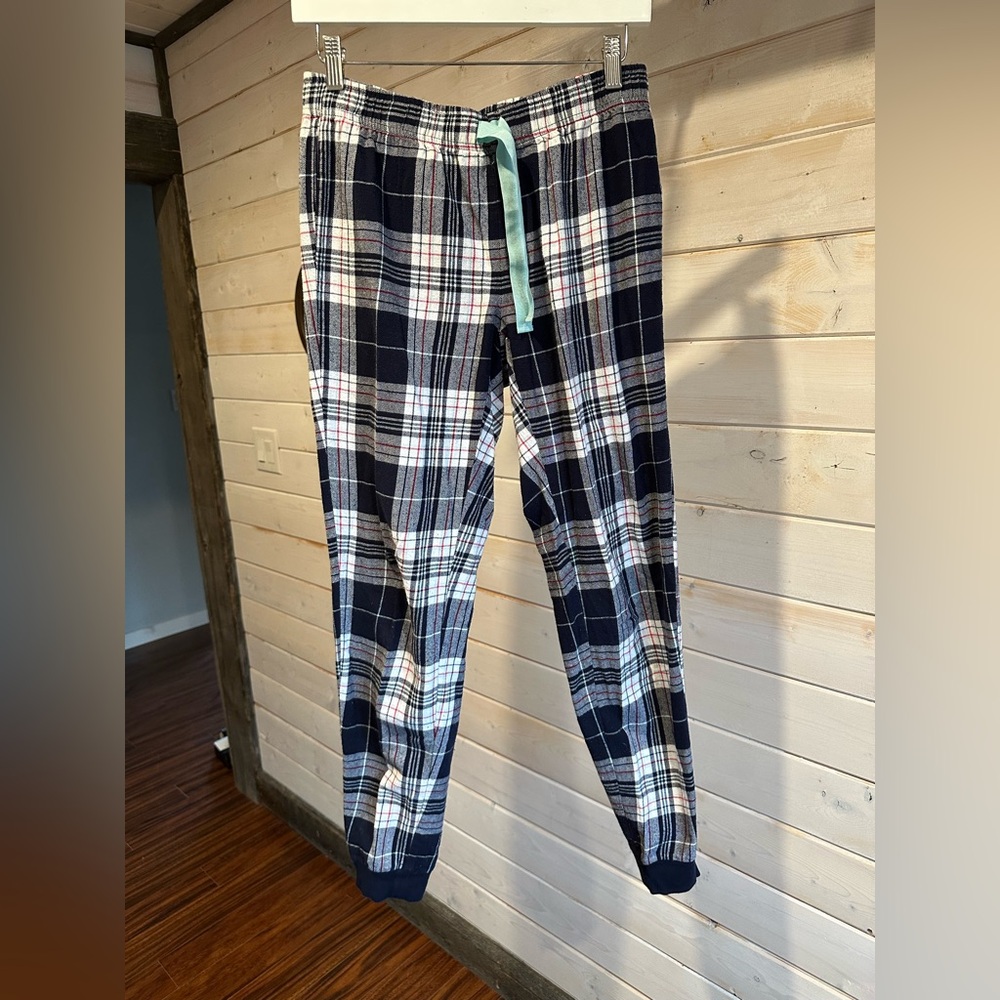 Reitmans | Blue & White Plaid Flannel Pyjama Pants